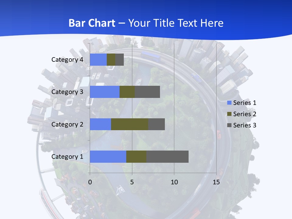 Urban Car Grass PowerPoint Template