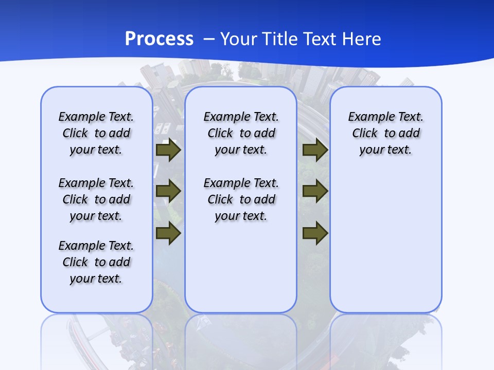 Urban Car Grass PowerPoint Template