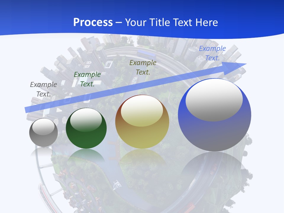 Urban Car Grass PowerPoint Template