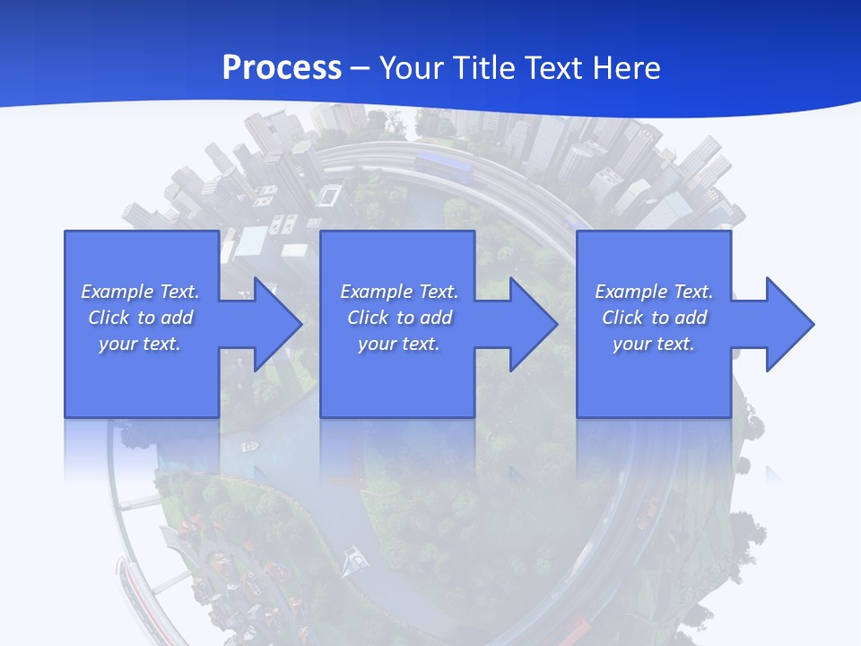 Urban Car Grass PowerPoint Template