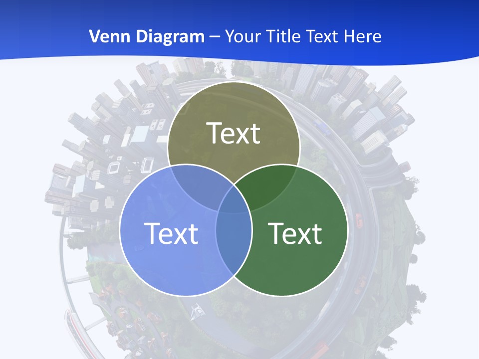 Urban Car Grass PowerPoint Template