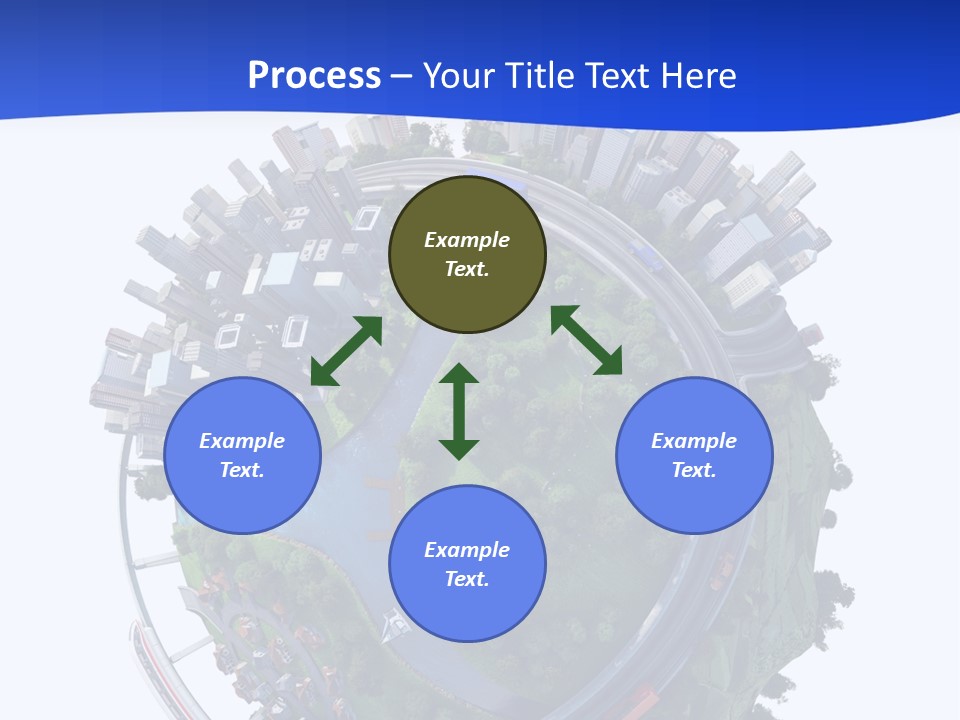 Urban Car Grass PowerPoint Template