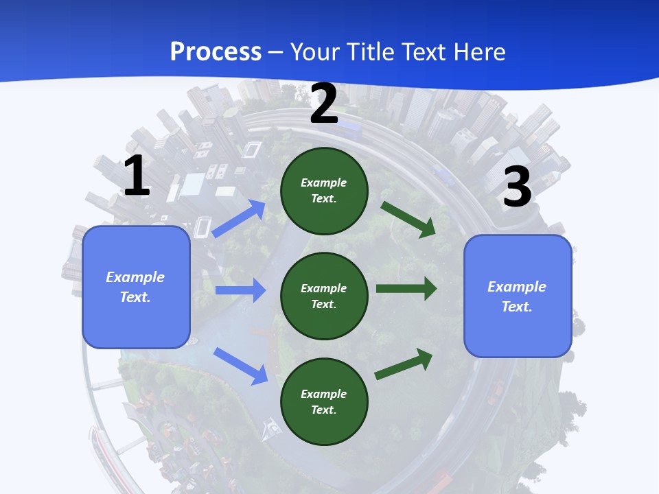 Urban Car Grass PowerPoint Template