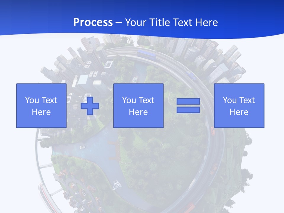 Urban Car Grass PowerPoint Template