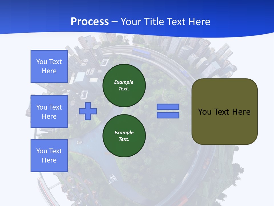 Urban Car Grass PowerPoint Template