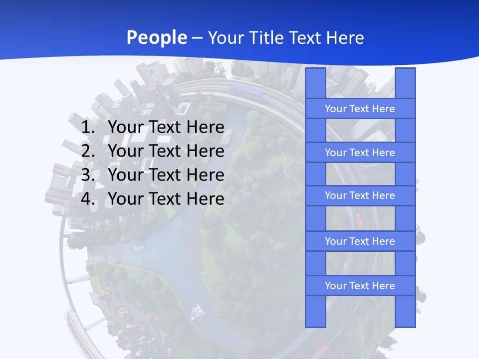 Urban Car Grass PowerPoint Template