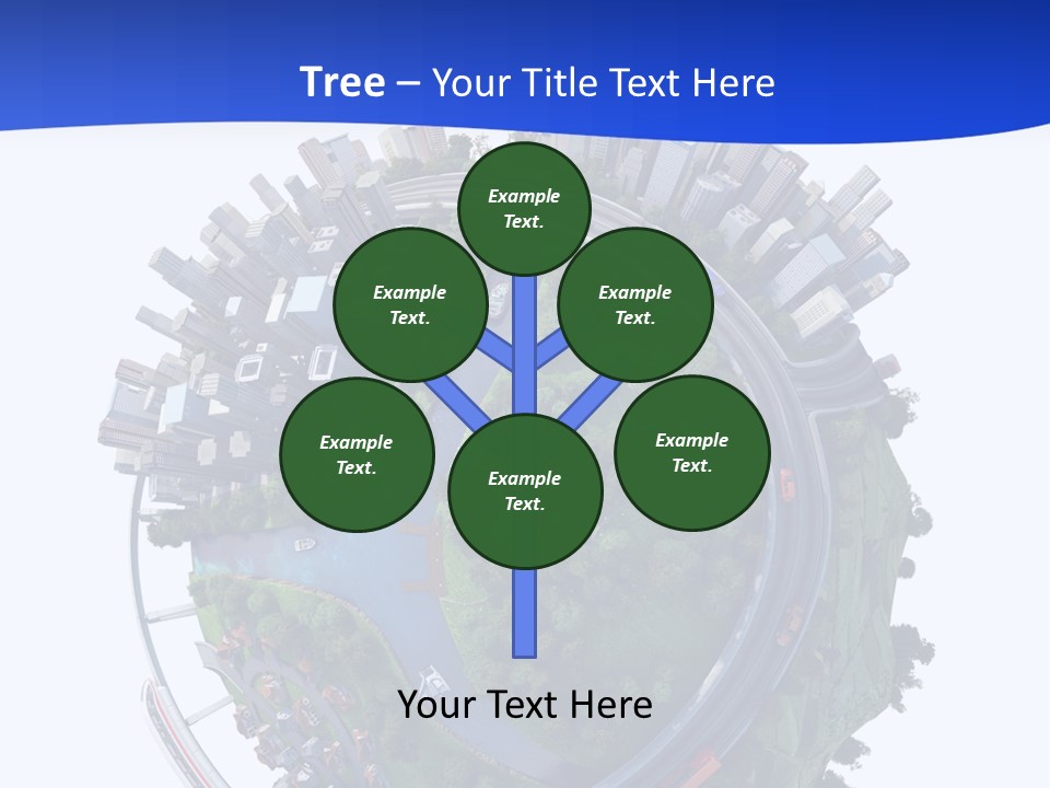 Urban Car Grass PowerPoint Template