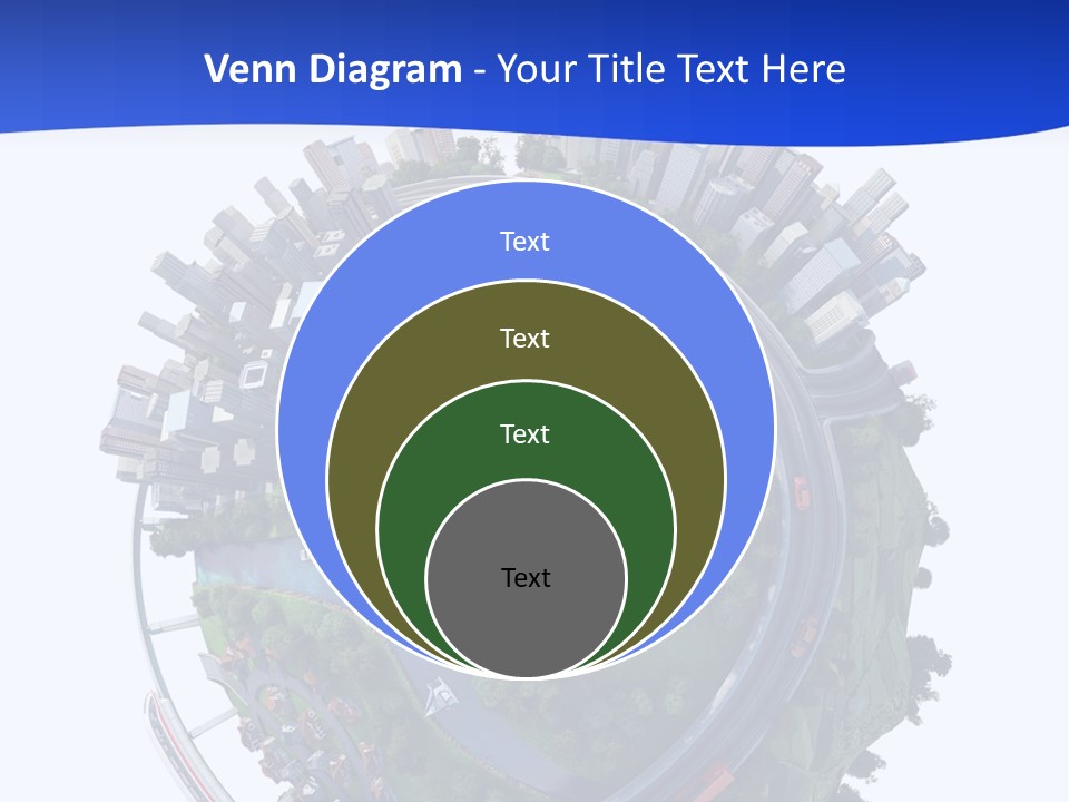 Urban Car Grass PowerPoint Template