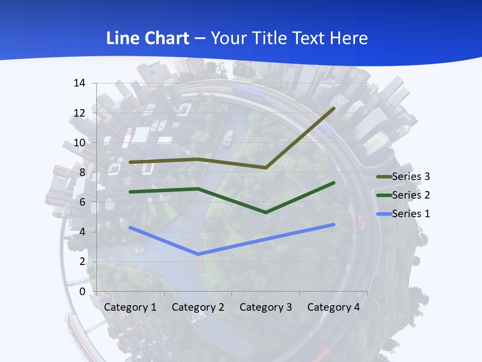 Urban Car Grass PowerPoint Template