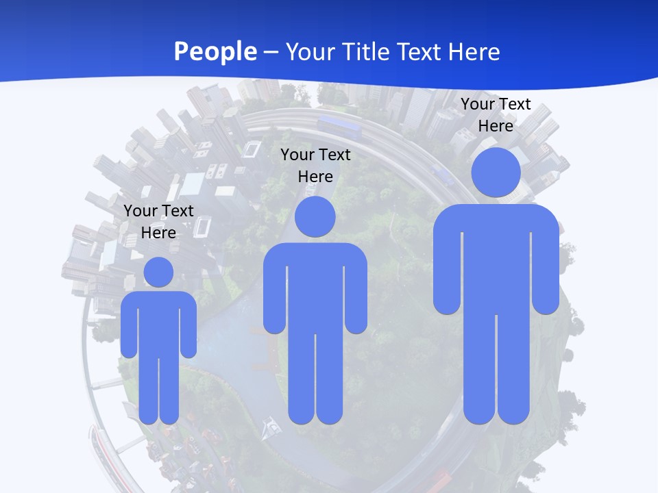 Urban Car Grass PowerPoint Template