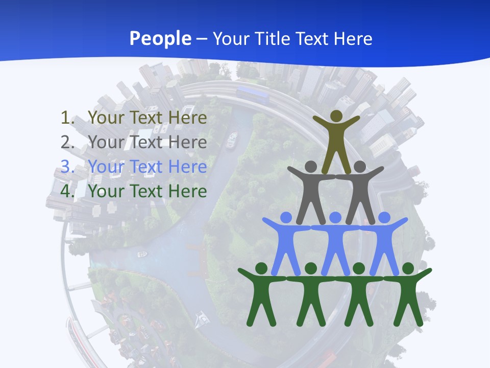 Urban Car Grass PowerPoint Template