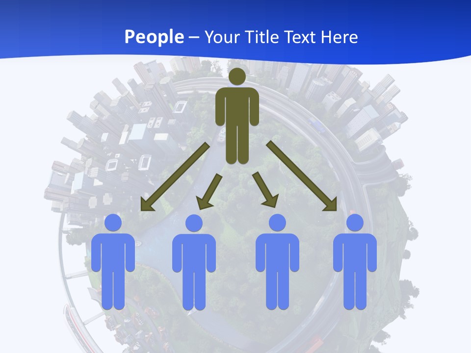 Urban Car Grass PowerPoint Template