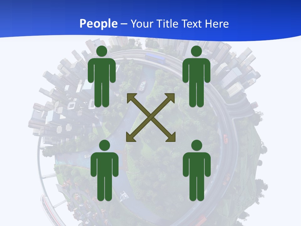 Urban Car Grass PowerPoint Template