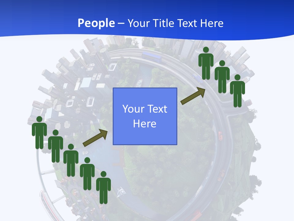 Urban Car Grass PowerPoint Template