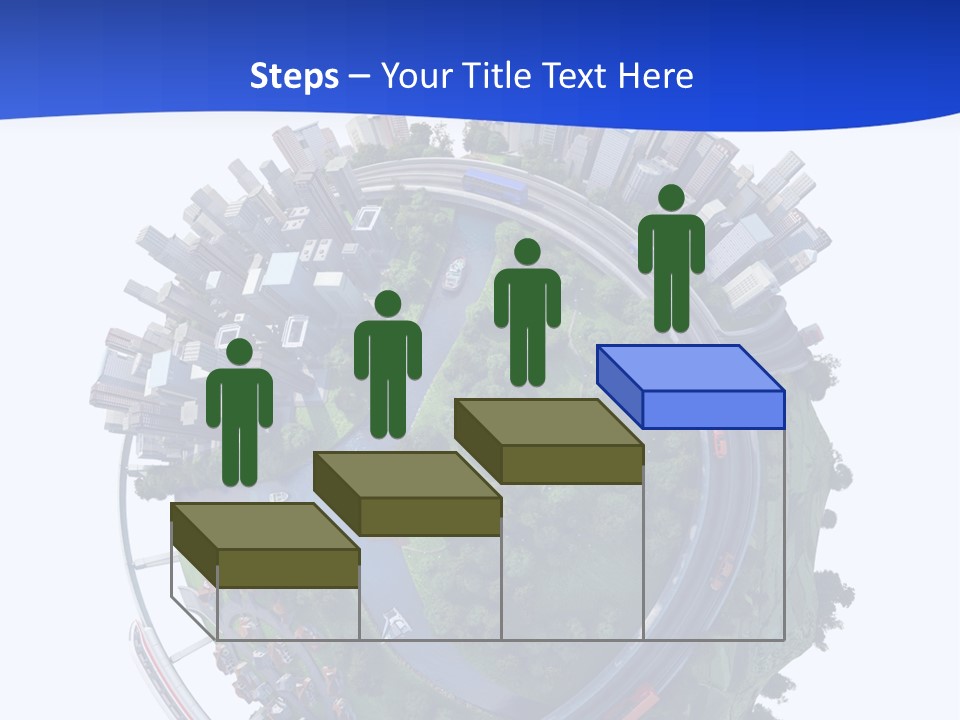 Urban Car Grass PowerPoint Template