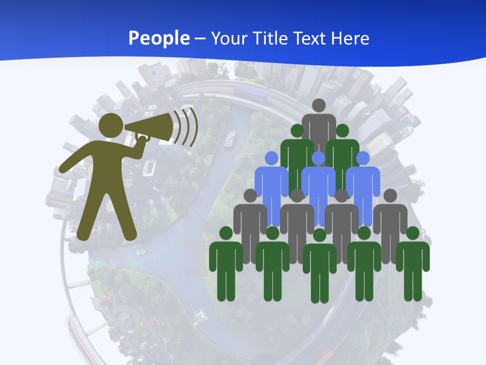 Urban Car Grass PowerPoint Template