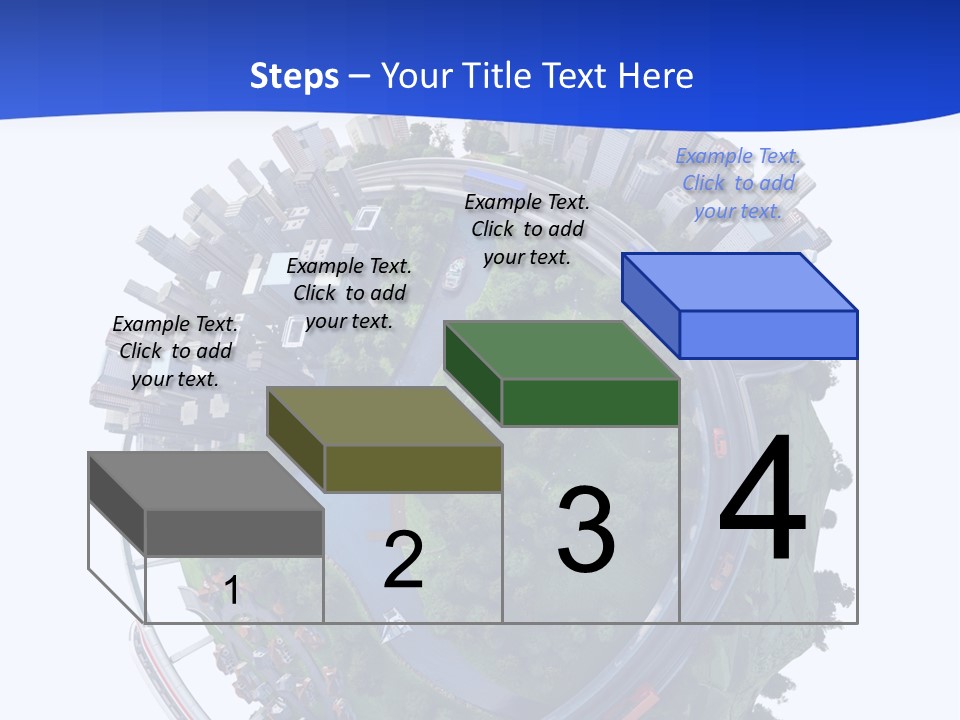 Urban Car Grass PowerPoint Template