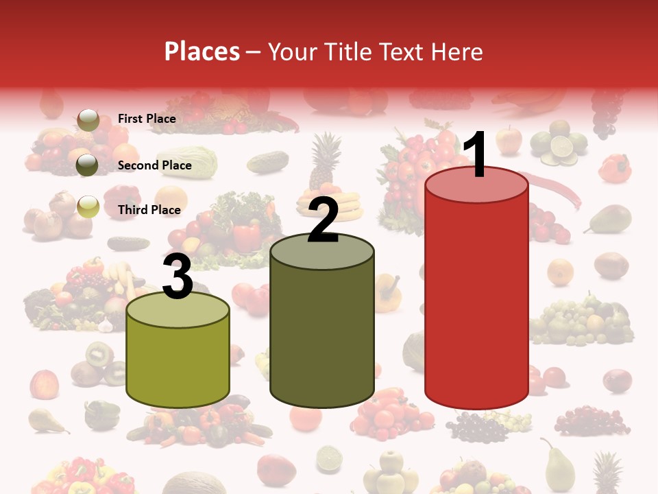 Fruit Banana Pear PowerPoint Template