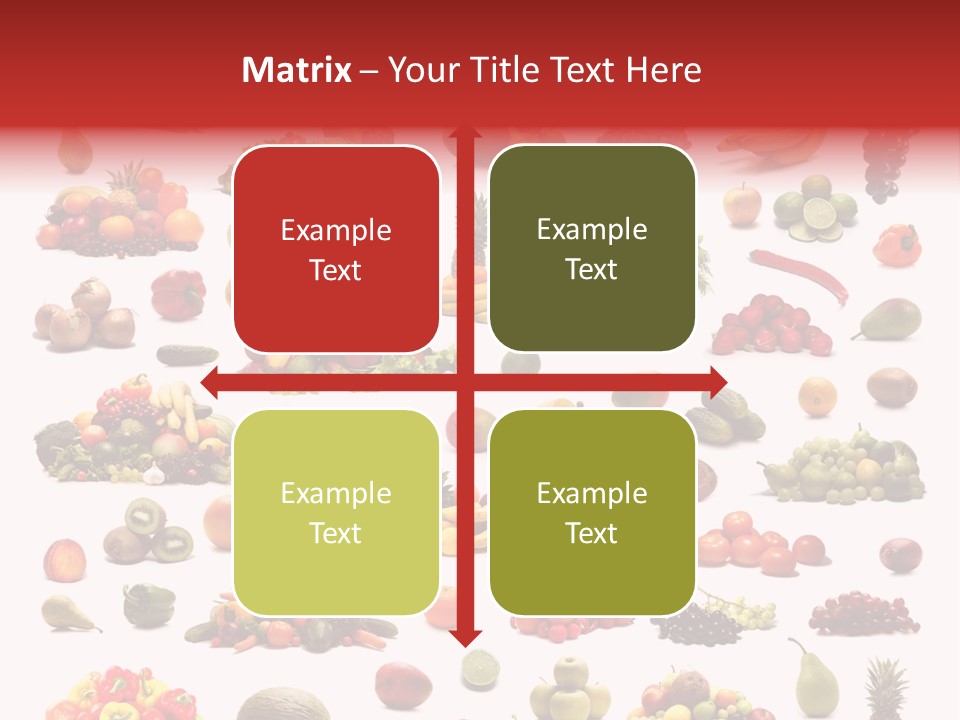 Fruit Banana Pear PowerPoint Template