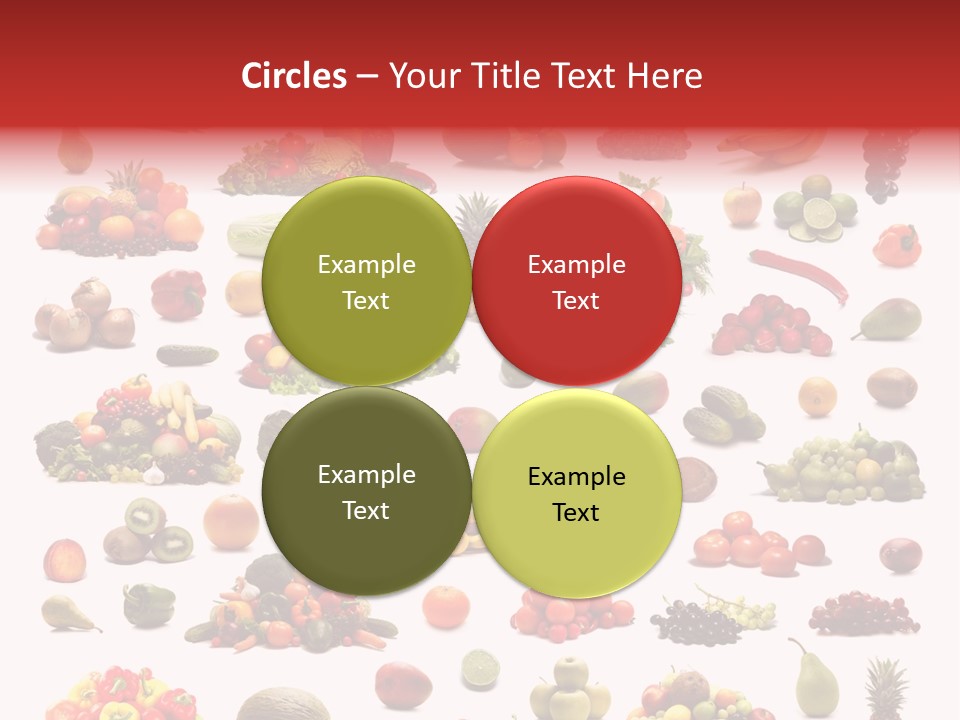 Fruit Banana Pear PowerPoint Template