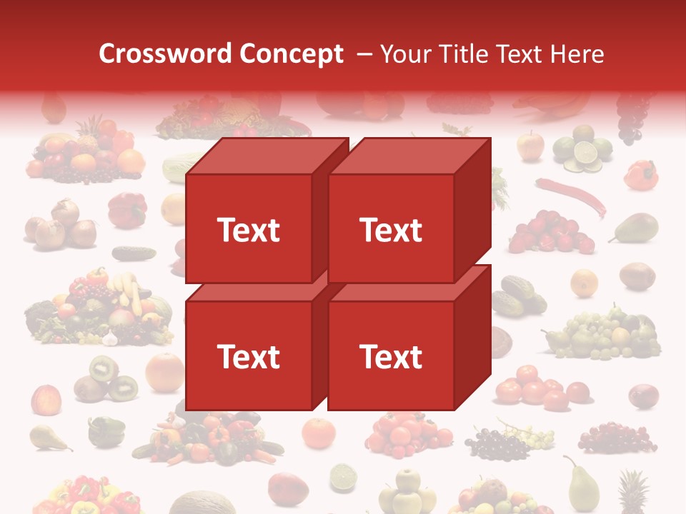 Fruit Banana Pear PowerPoint Template