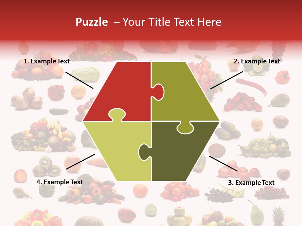 Fruit Banana Pear PowerPoint Template