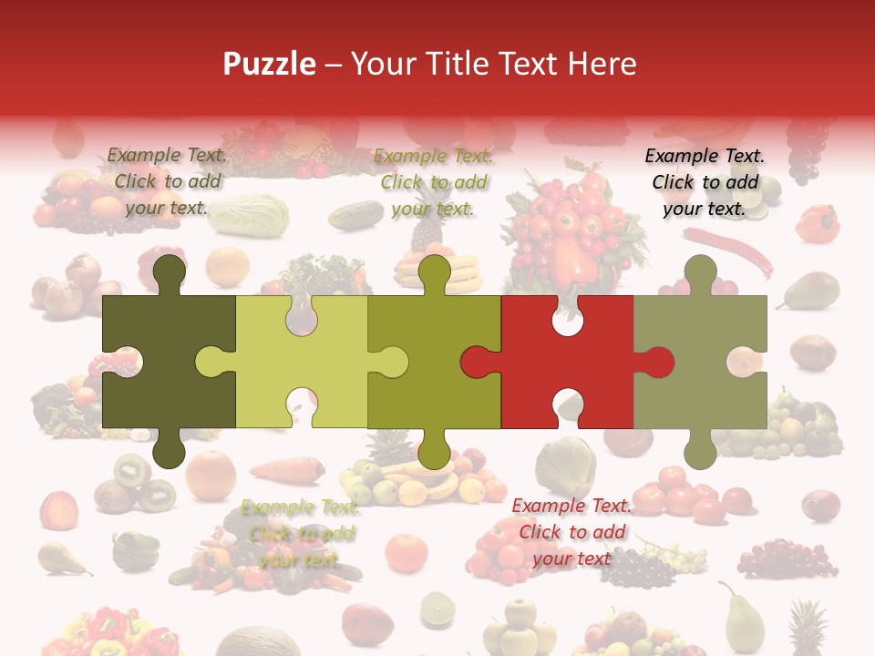 Fruit Banana Pear PowerPoint Template