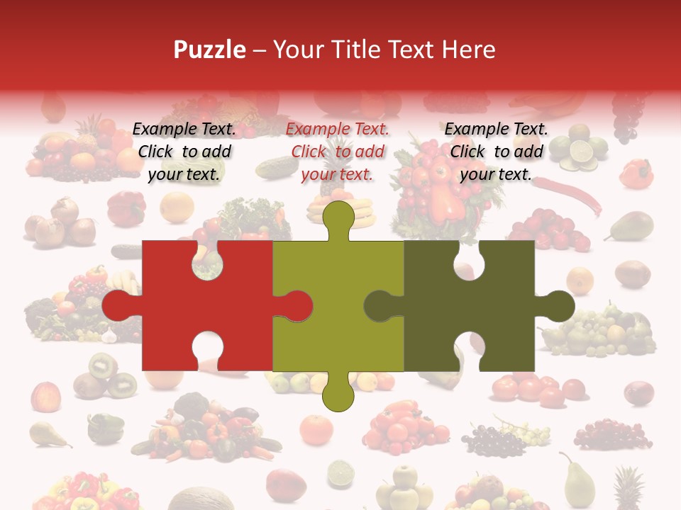 Fruit Banana Pear PowerPoint Template