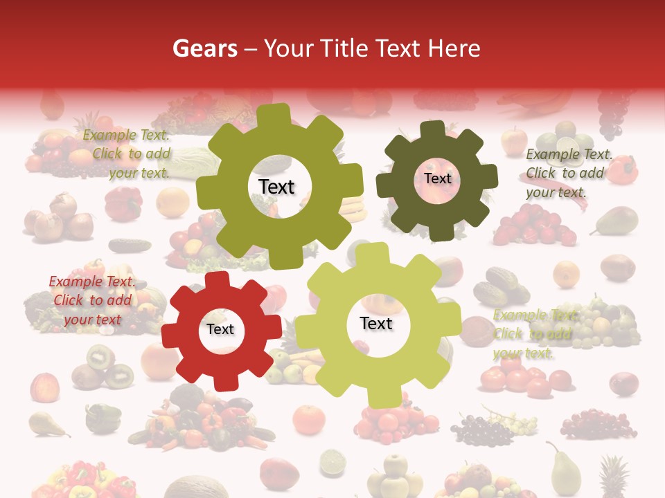 Fruit Banana Pear PowerPoint Template