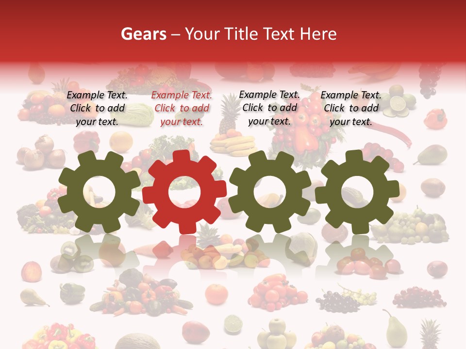 Fruit Banana Pear PowerPoint Template