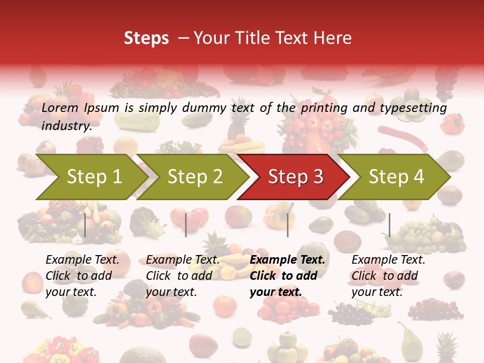 Fruit Banana Pear PowerPoint Template