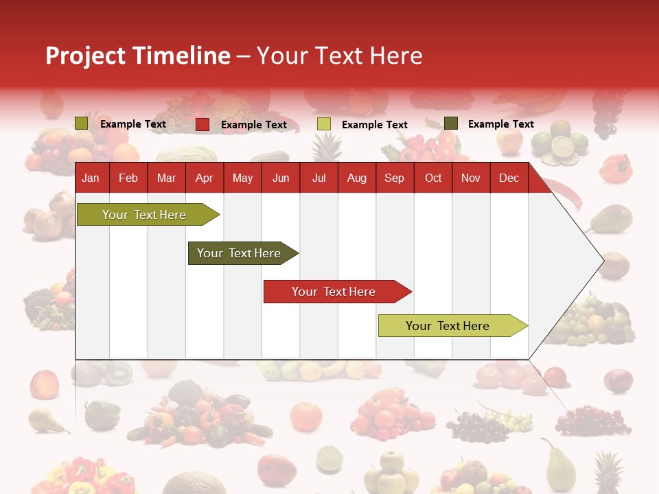Fruit Banana Pear PowerPoint Template