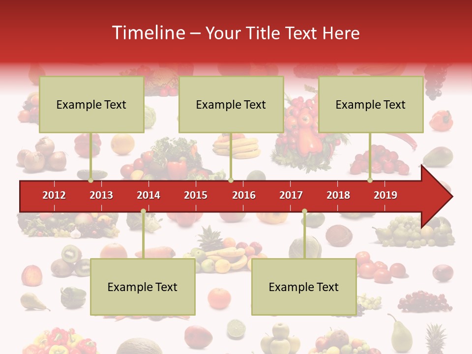 Fruit Banana Pear PowerPoint Template
