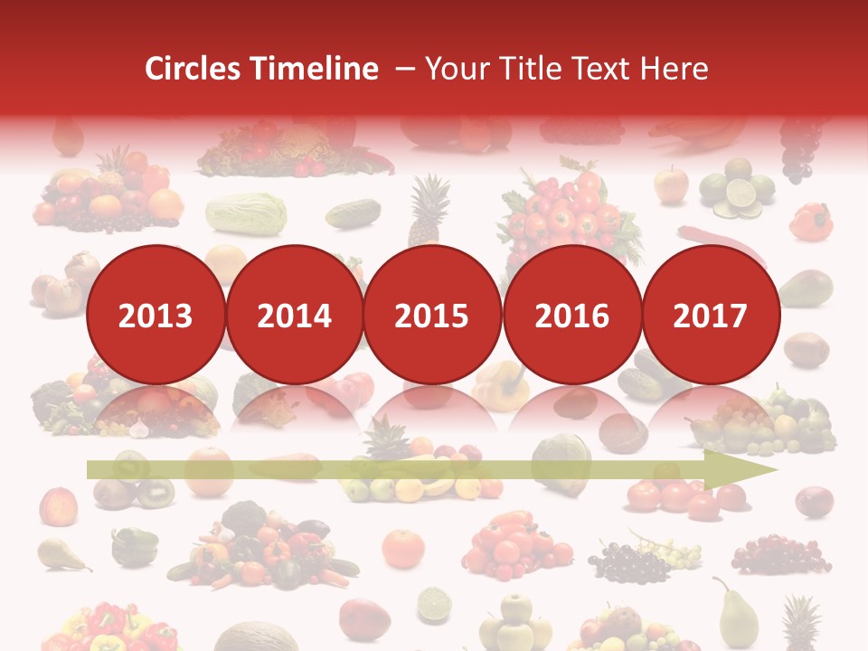 Fruit Banana Pear PowerPoint Template