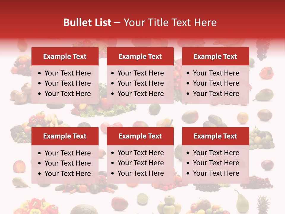 Fruit Banana Pear PowerPoint Template