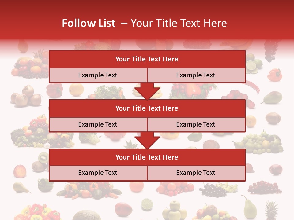 Fruit Banana Pear PowerPoint Template