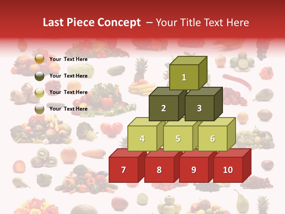 Fruit Banana Pear PowerPoint Template