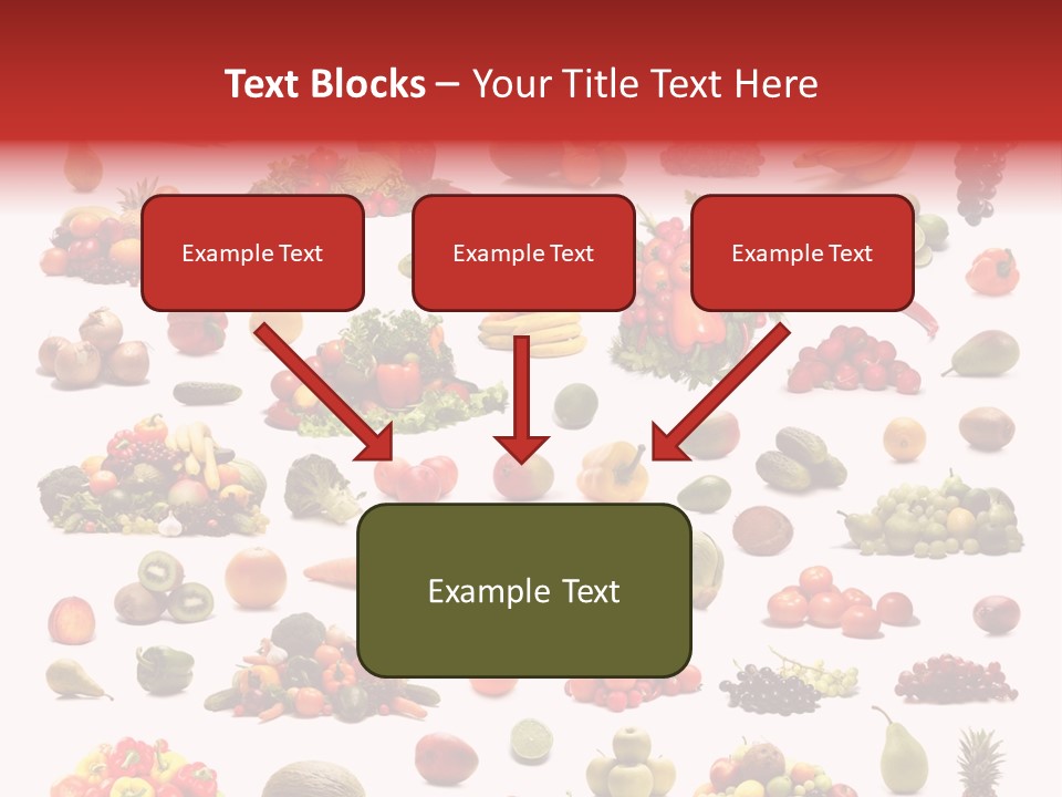 Fruit Banana Pear PowerPoint Template