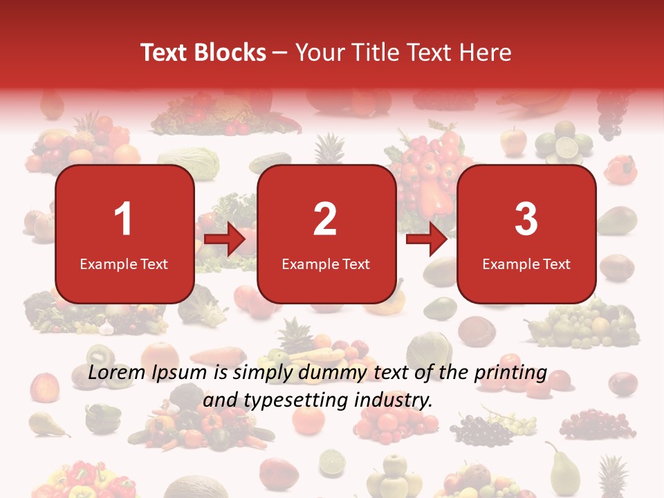 Fruit Banana Pear PowerPoint Template