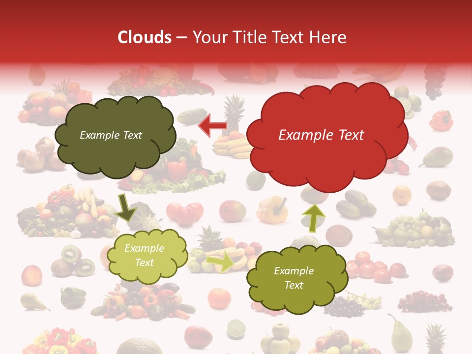 Fruit Banana Pear PowerPoint Template