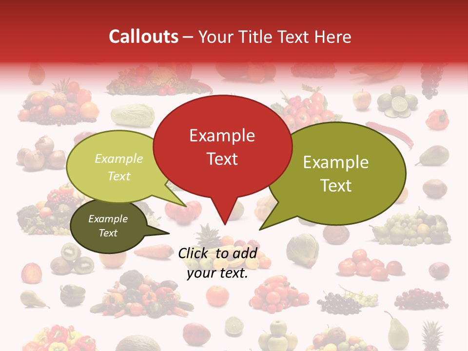 Fruit Banana Pear PowerPoint Template