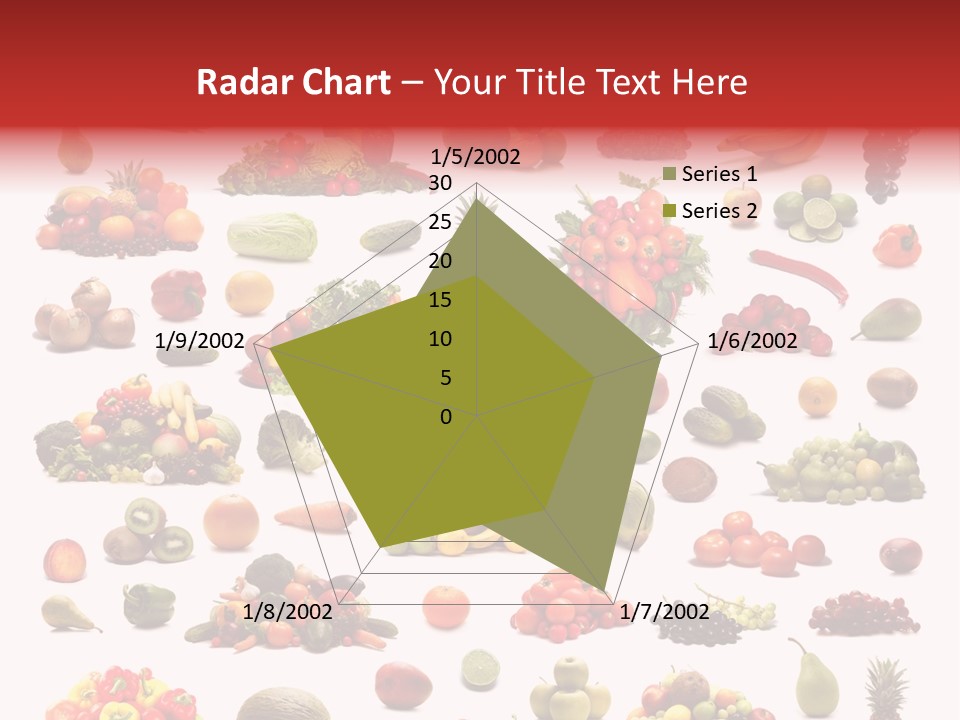 Fruit Banana Pear PowerPoint Template
