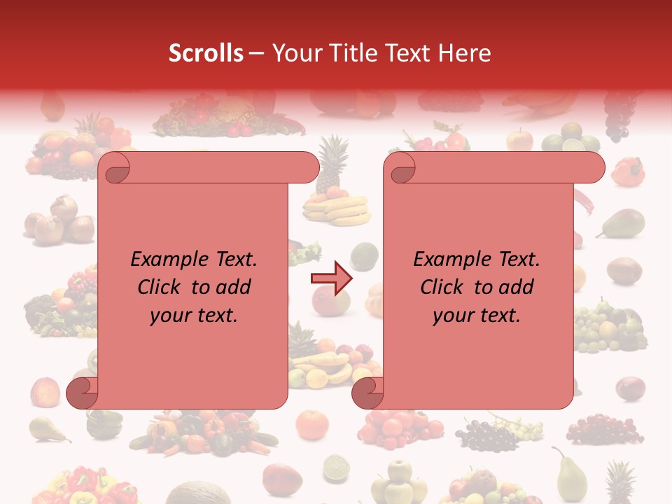 Fruit Banana Pear PowerPoint Template