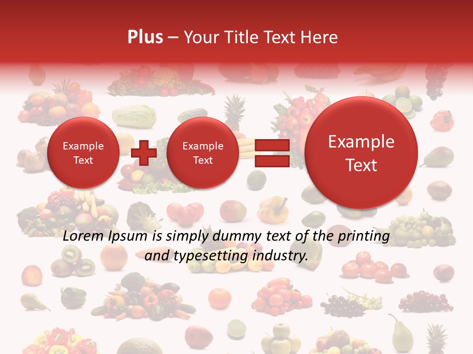 Fruit Banana Pear PowerPoint Template