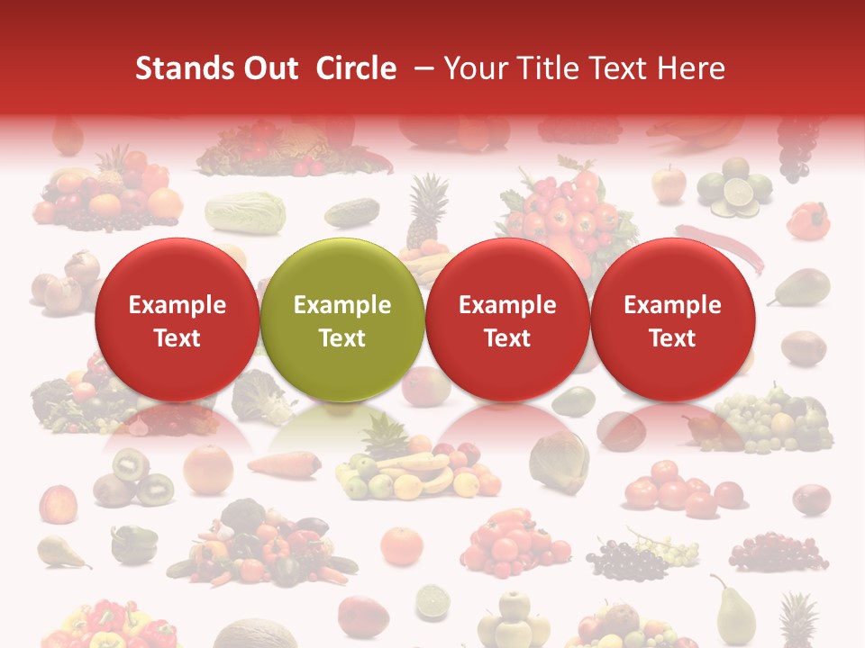 Fruit Banana Pear PowerPoint Template