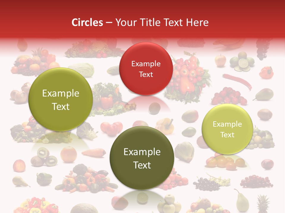 Fruit Banana Pear PowerPoint Template