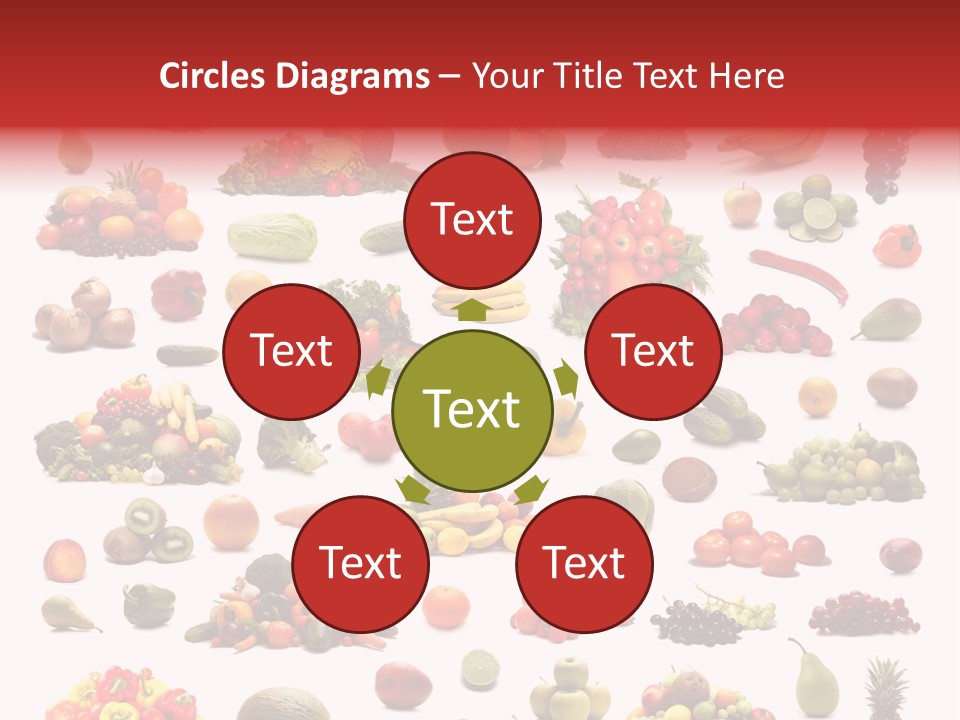 Fruit Banana Pear PowerPoint Template