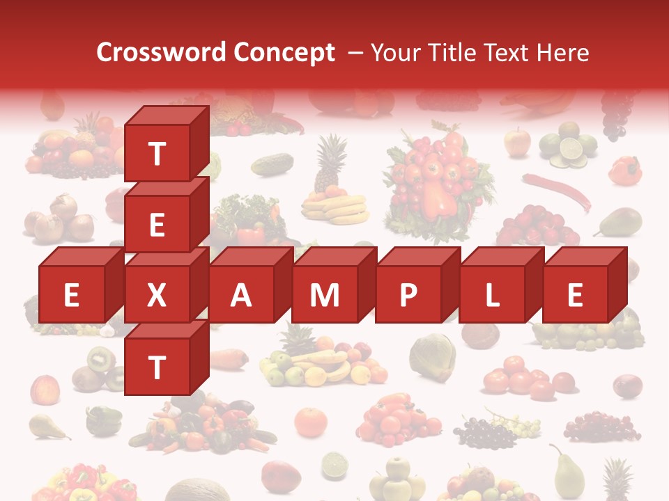 Fruit Banana Pear PowerPoint Template