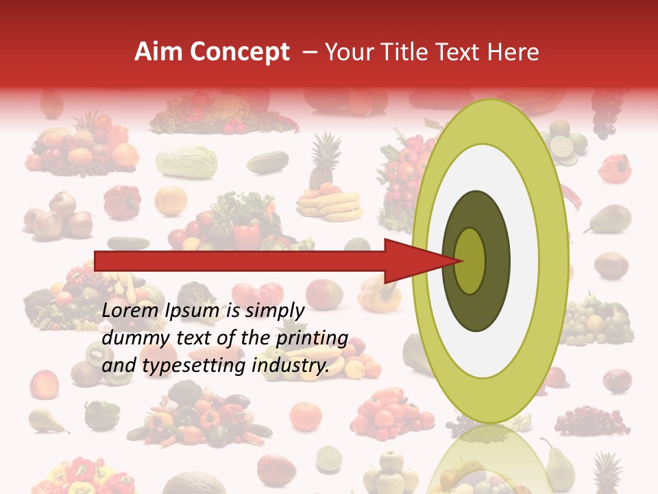 Fruit Banana Pear PowerPoint Template