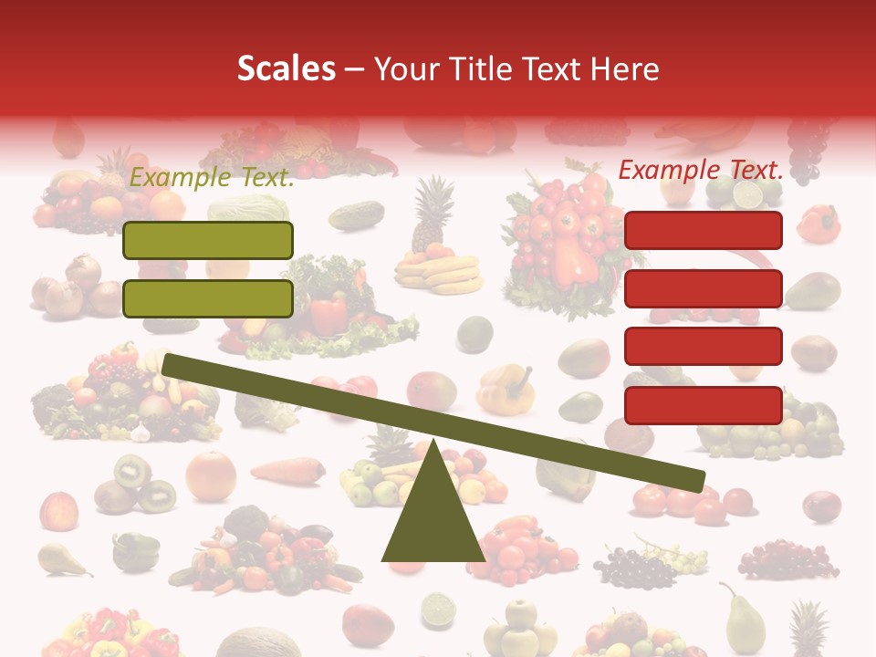 Fruit Banana Pear PowerPoint Template